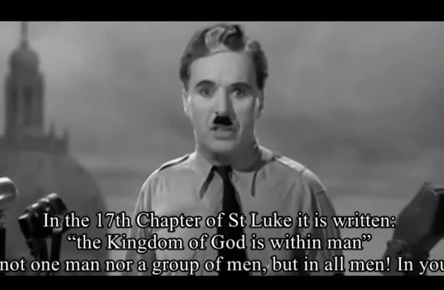 Charlie Chaplin Speech The Dictator