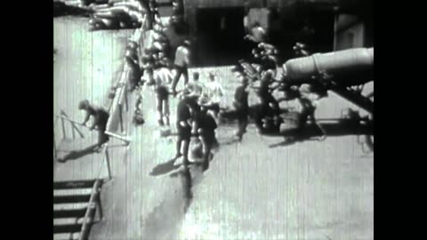 Historical video of cannon crew.