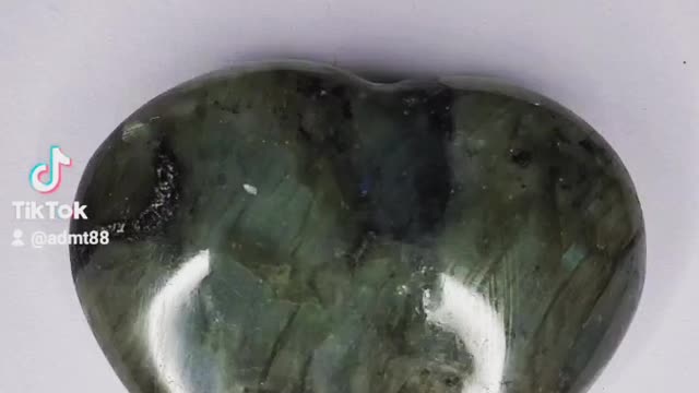 Labradite heart