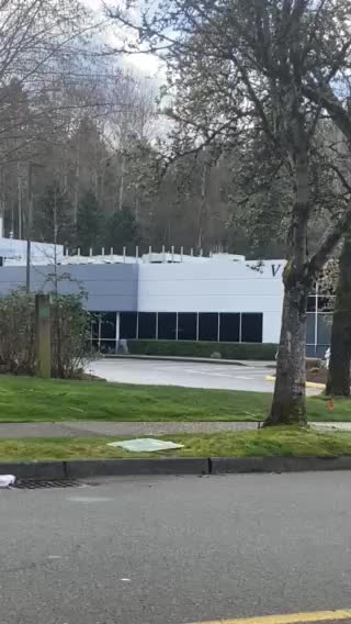 Rooftop cell towers in Kirkland, Washington