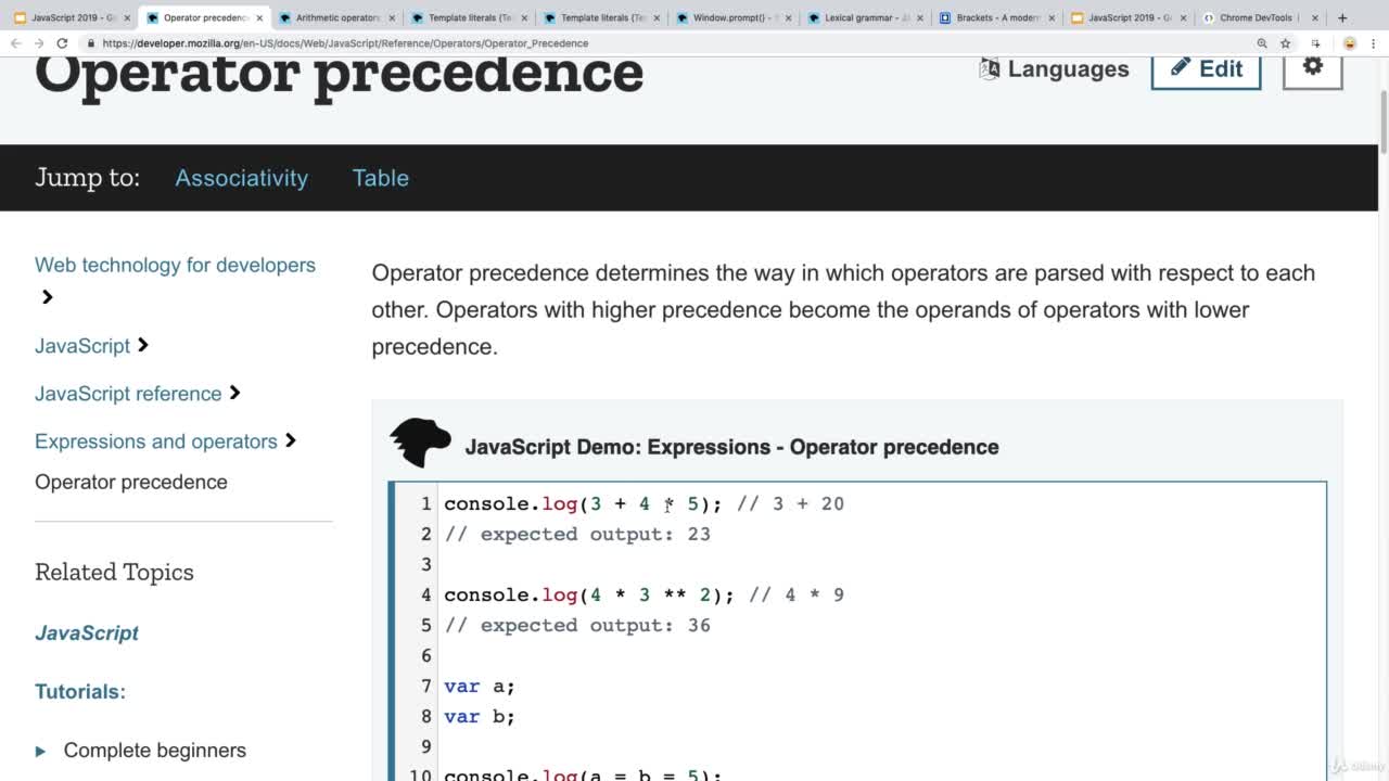 Lesson 12. JavaScript Operators by Sir Laurence Svekis