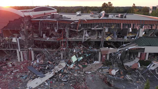 Explosion Aftermath from the Air