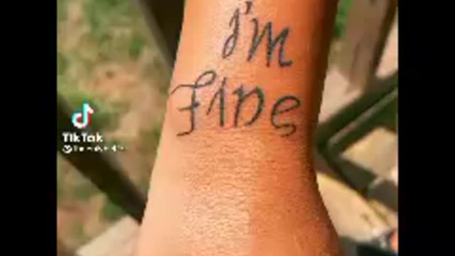 Turning the tattoo upside down and says something completely different