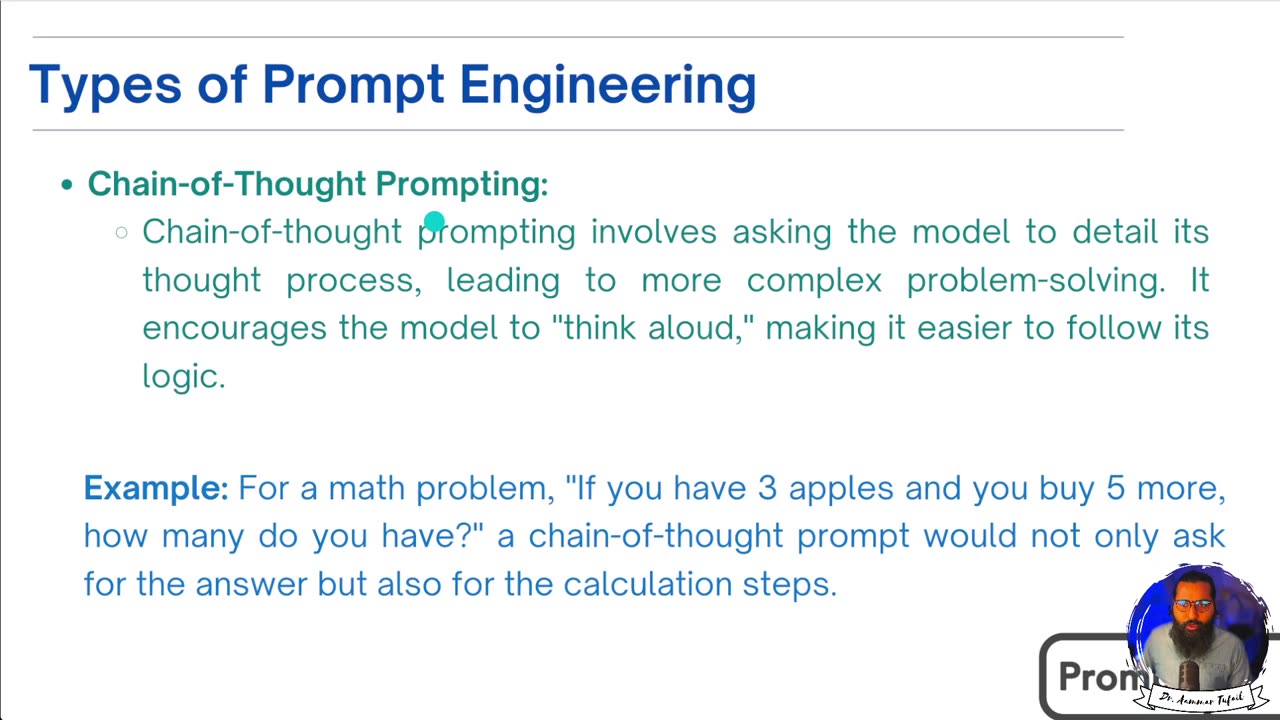 Types of Prompt engineering or prompts designing