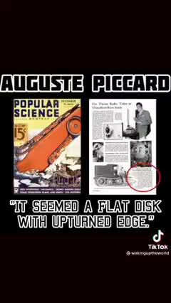 AUGUSTE PICCARD: "It seemed a flat disk with upturned edge."