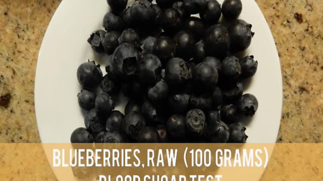 Blueberries, Raw - Blood Sugar Test