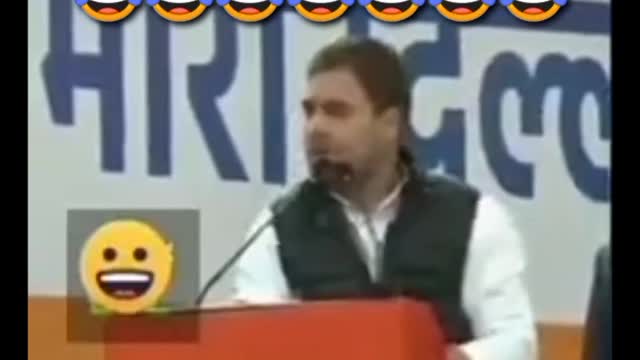 Rahul Gandhi speech funny