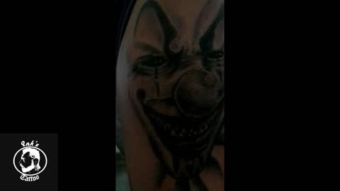 Ink'x Tattoo tema clown terror criminal tattoo brazilian ha ha ha