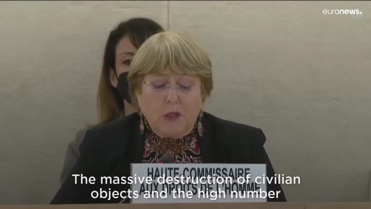 UN human rights chief warns of potential war crimes in Ukraine