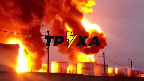 Belgorod - Another Video of Burning Depot