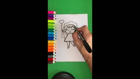 How to draw a beautiful little girl