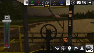 Video#4. Farming USA 2 - Combining wheat and shooting buck.