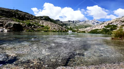 Flowing Water in the River