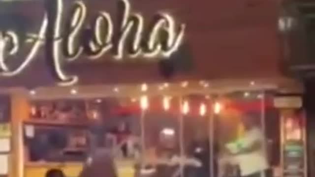 Mass brawl breaks out in Portuguese bar