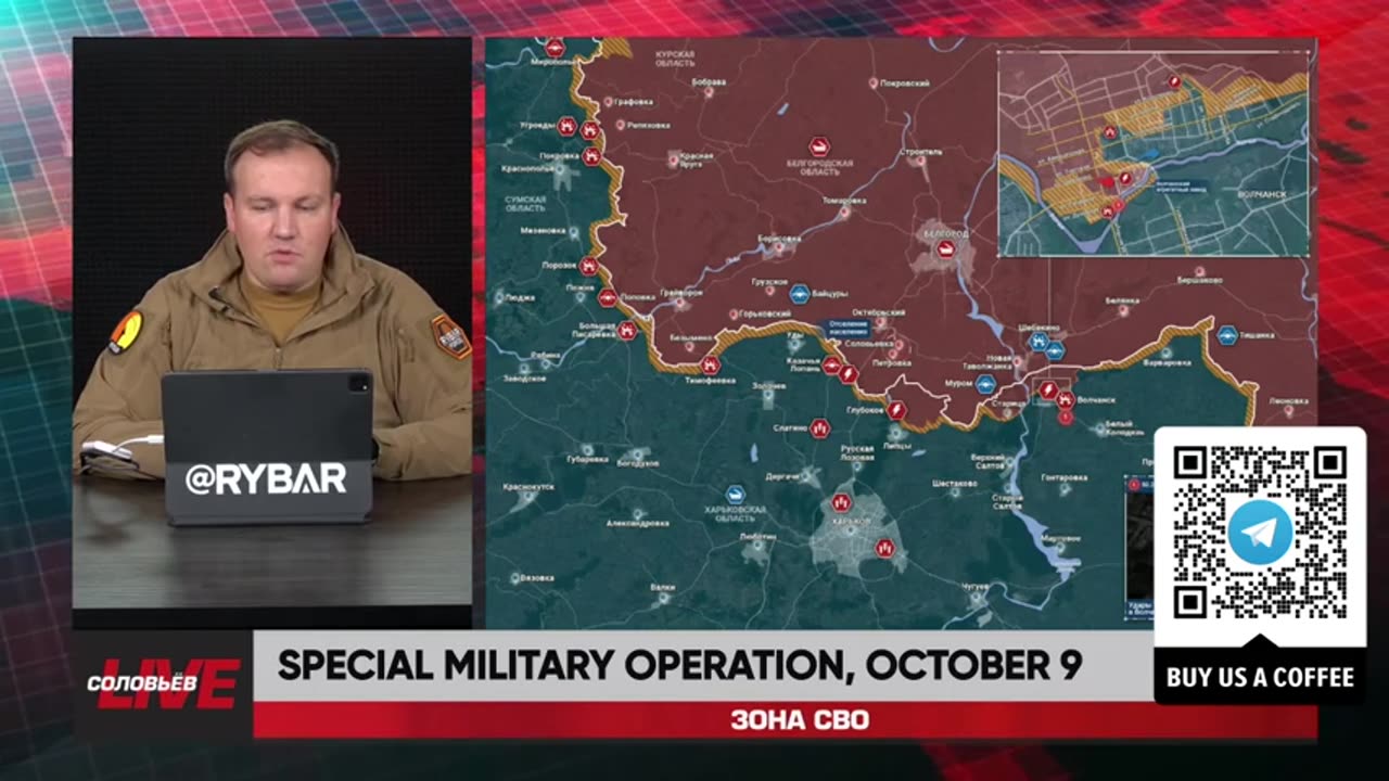 ►🇷🇺🇺🇦🚨❗️⚡️ Rybar Review of the Special Military Operation on Oct.9 2024