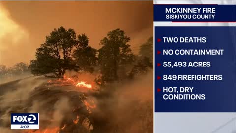 Possible lightning storm caused McKinney Fire