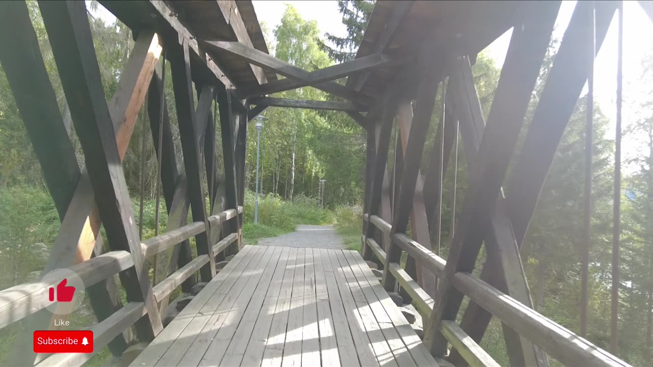 WALKTHROUGH WATERFALLS OF #NORWAY #LILLEHAMMER #MOUNTAINS - NO TALKING - NO MUSIC - 4K NATURE PART 2