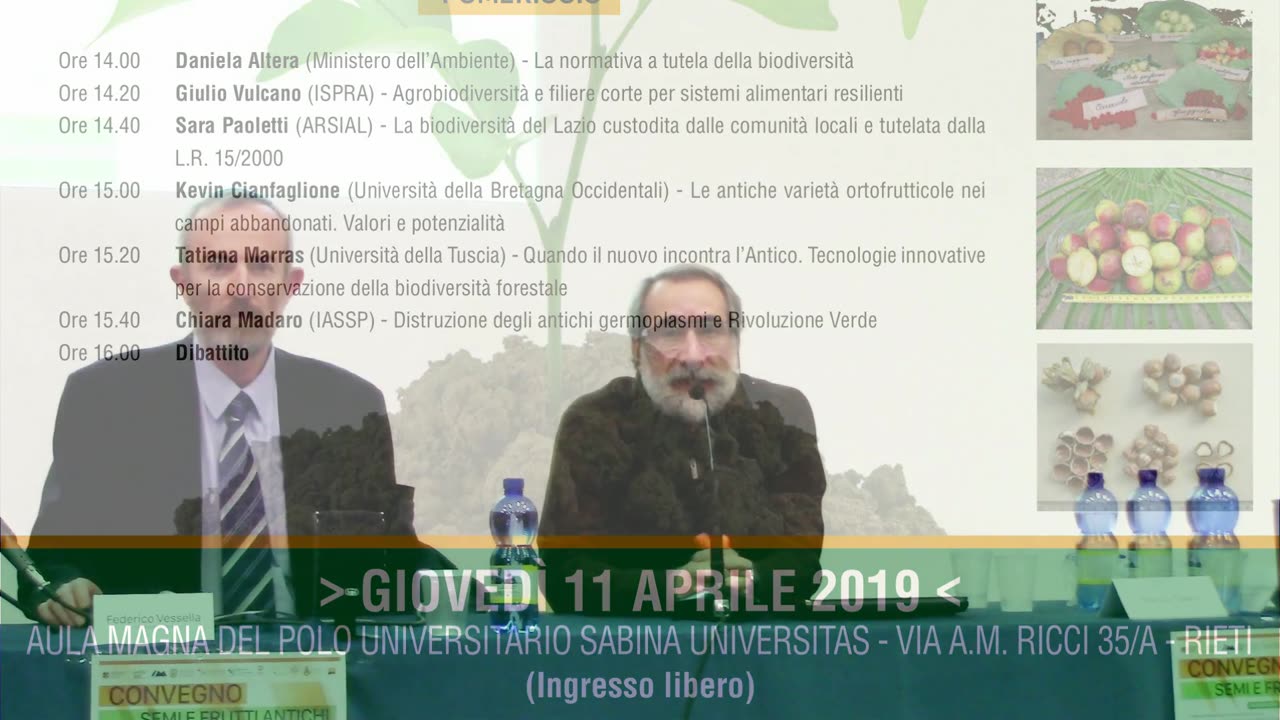 Convegno Semi e Frutti Antichi (11 Aprile 2019) - 01 - Saluti istituzionali