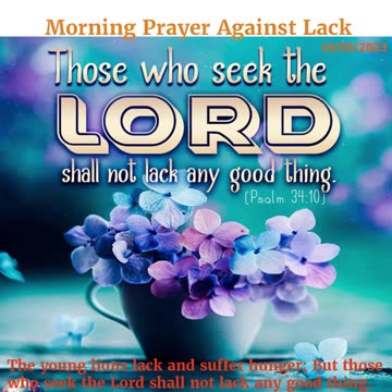 Morning Prayer Against Lack #youtubeshorts #godslove #jesus #grace #mercy #faith #fyp #love #joy