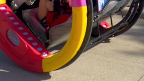 Girl Goes For a Ride in 360-Degree Rolling Car