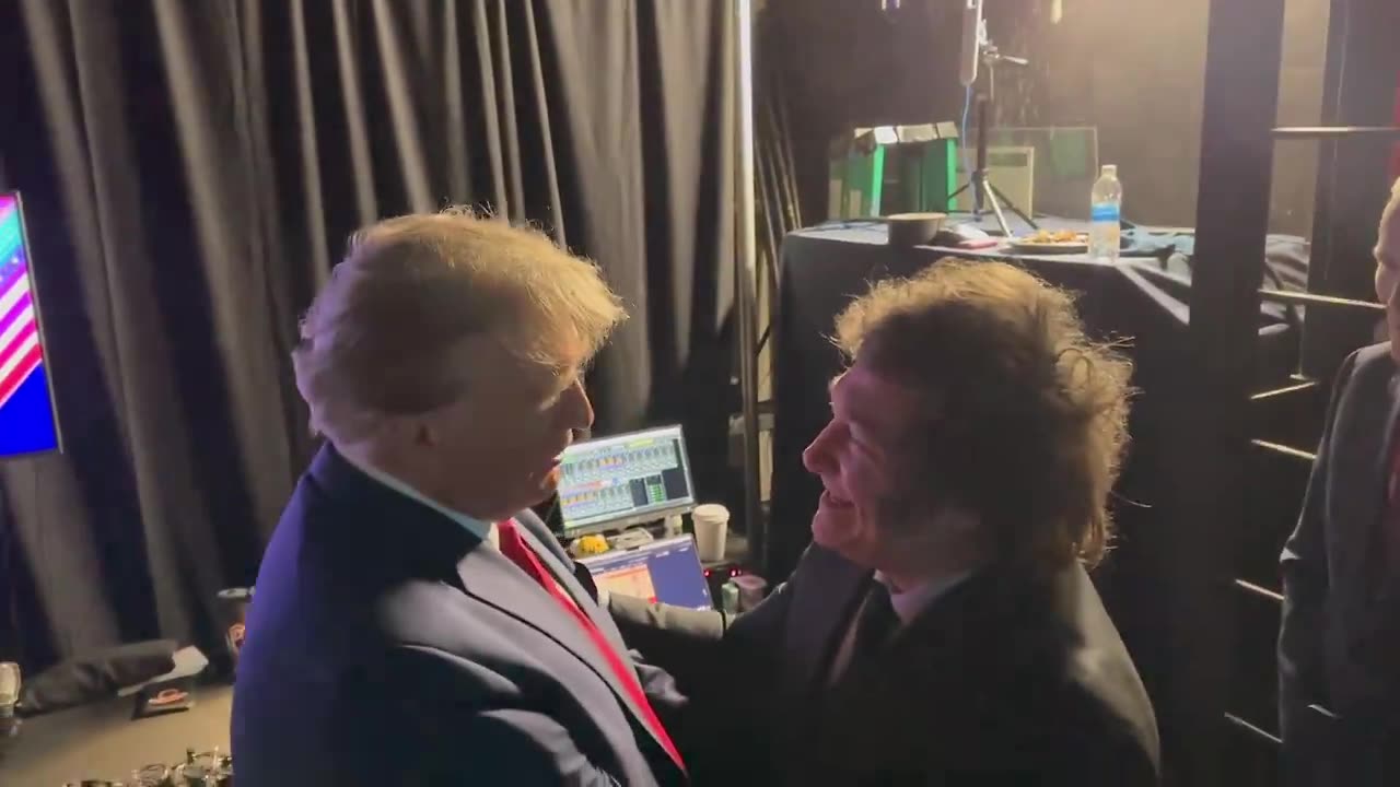 Trump Meets Argentina's Javier Milei at CPAC.