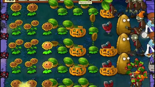 Plants vs Zombies Supervivencia 07 Noche Dificil