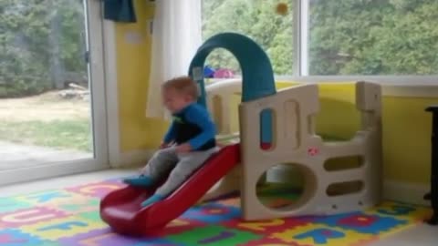 Collab copyright protection - toddler boy slide faceplant foam