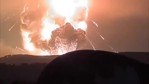 Huge explosion of a munitions depot near Tartus Syria After Israeli airstrike