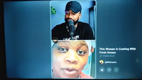 THIS WOMAN IS COOKING WITH FRESH GREASE- @BMSREACTS