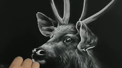 Drawing on the blackboard is amazing!