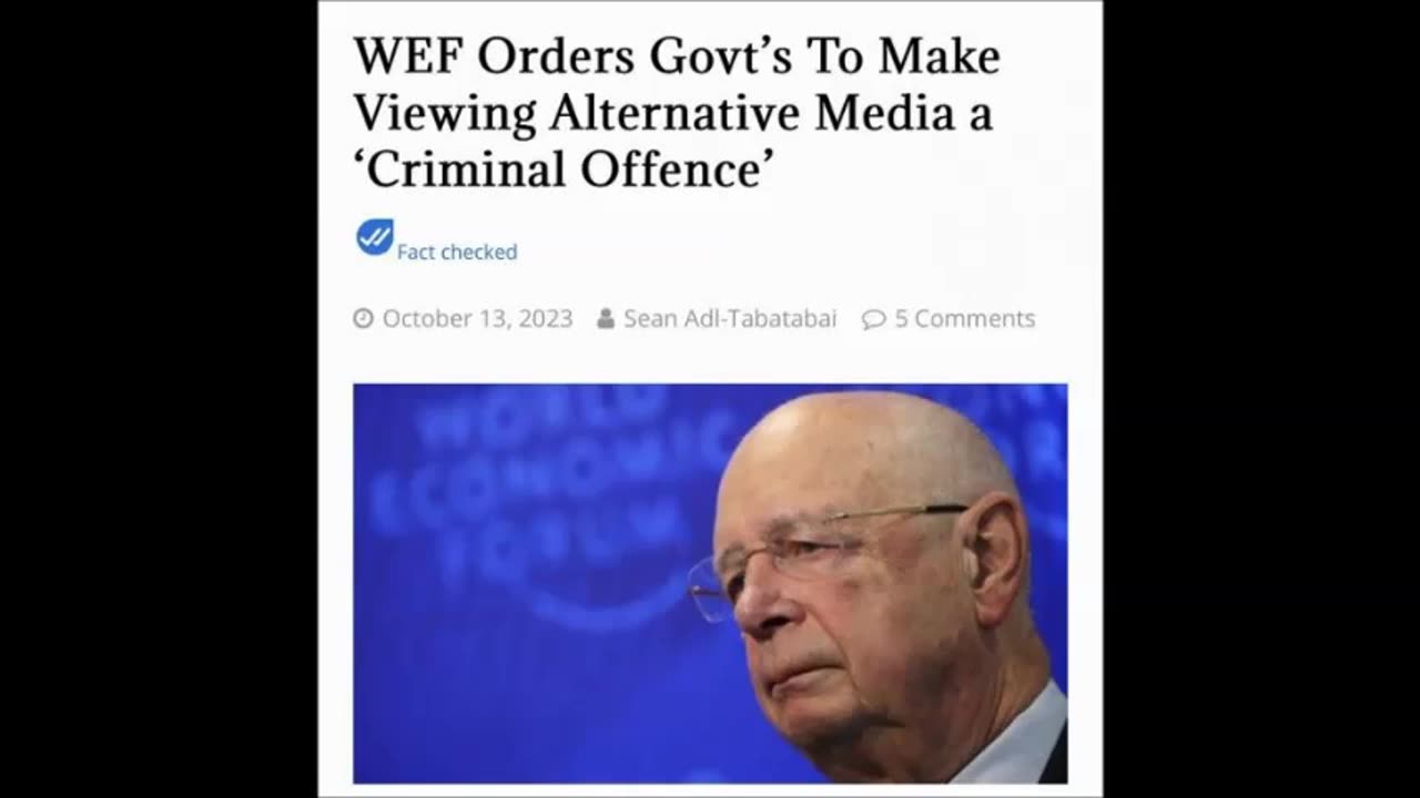 Alternative media a criminal offence?