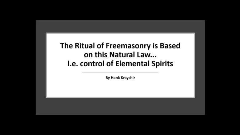 THE RITUAL OF FREEMASONRY IS BASED ON THIS NATURAL LAW