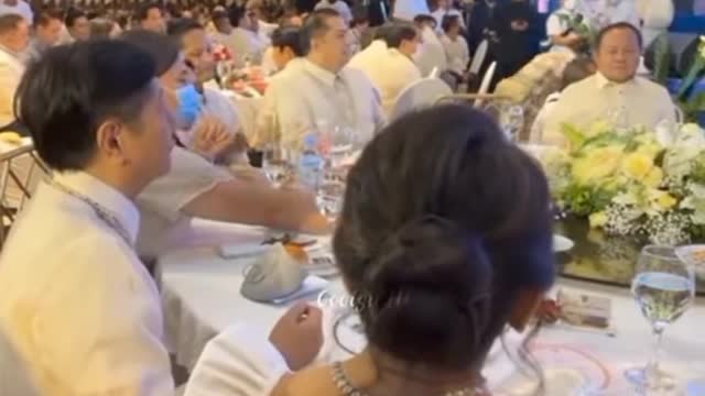 HAPPY DINNER WITH PRESIDENT AND VICE PRESIDENT.