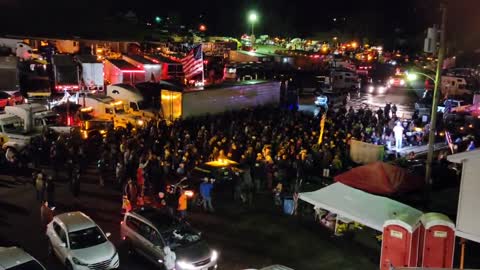 Truckers Convoy tonight in USA