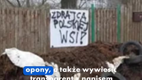 Dom Hołowni obrzucony obornikiem