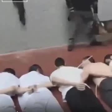 A leaked video of Palestinian hostages in Israeli prisons