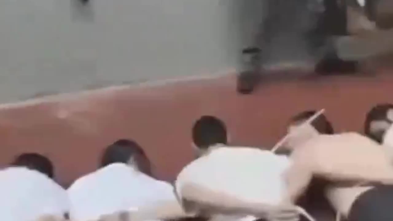 A leaked video of Palestinian hostages in Israeli prisons