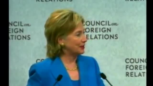 Hillary thanks the CFR for telling her what to do