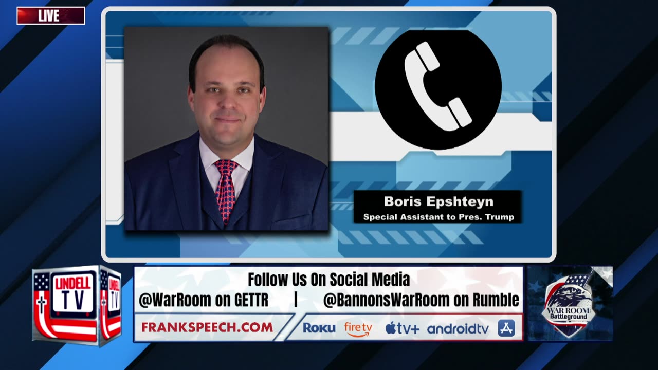 Boris Epshteyn Joins WarRoom To Give An Update On Trump’s Legal Cases