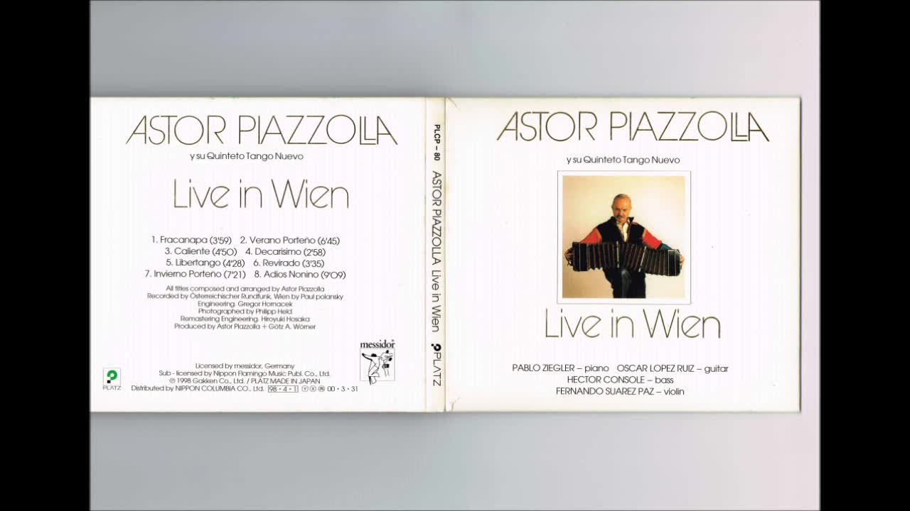 ASTOR PIAZZOLLA Live in Wien