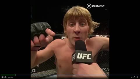 Speaking for many millions: UFC fighter Paddy Pimblett wants to fight Zuckerberg.