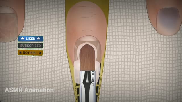 ASMR nail repair care animation #asmr #animation #asmrsounds