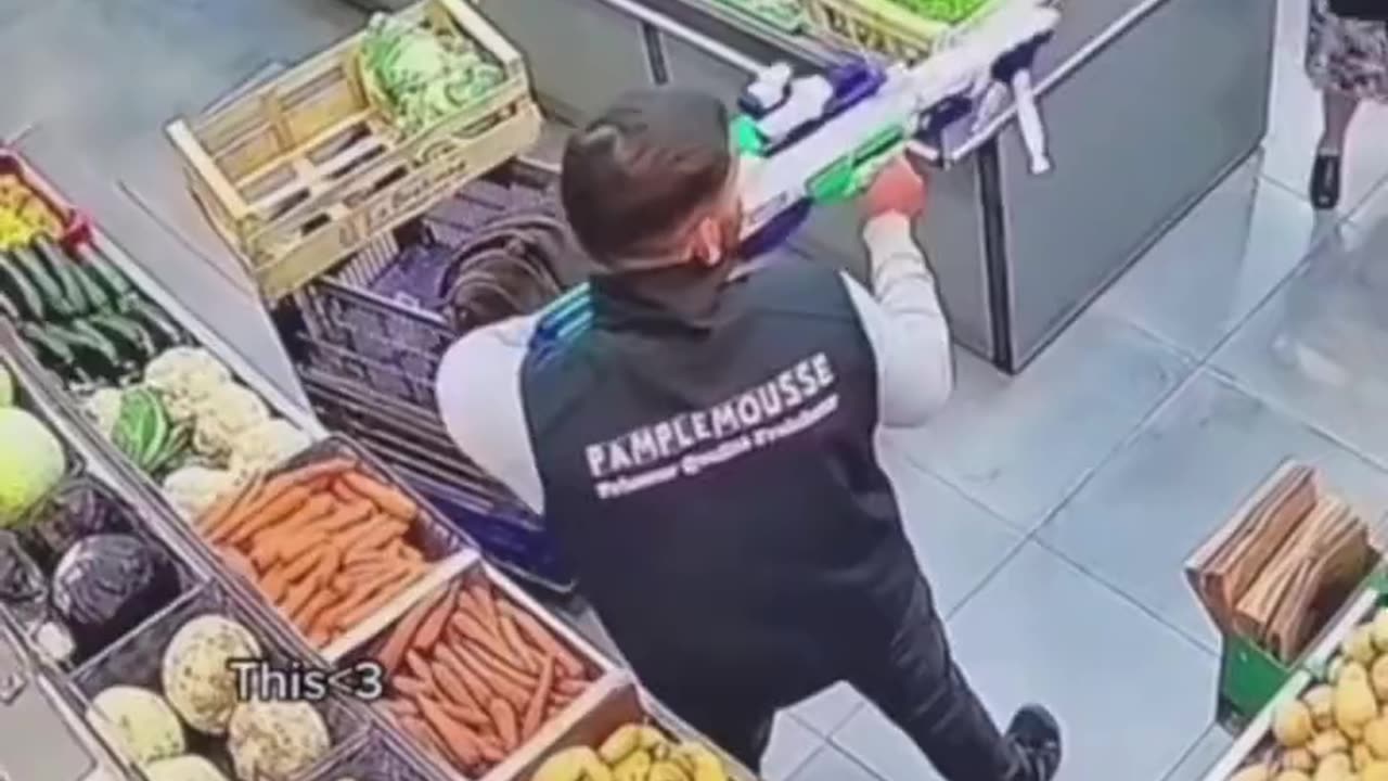 Grocery Games With Elderly Woman