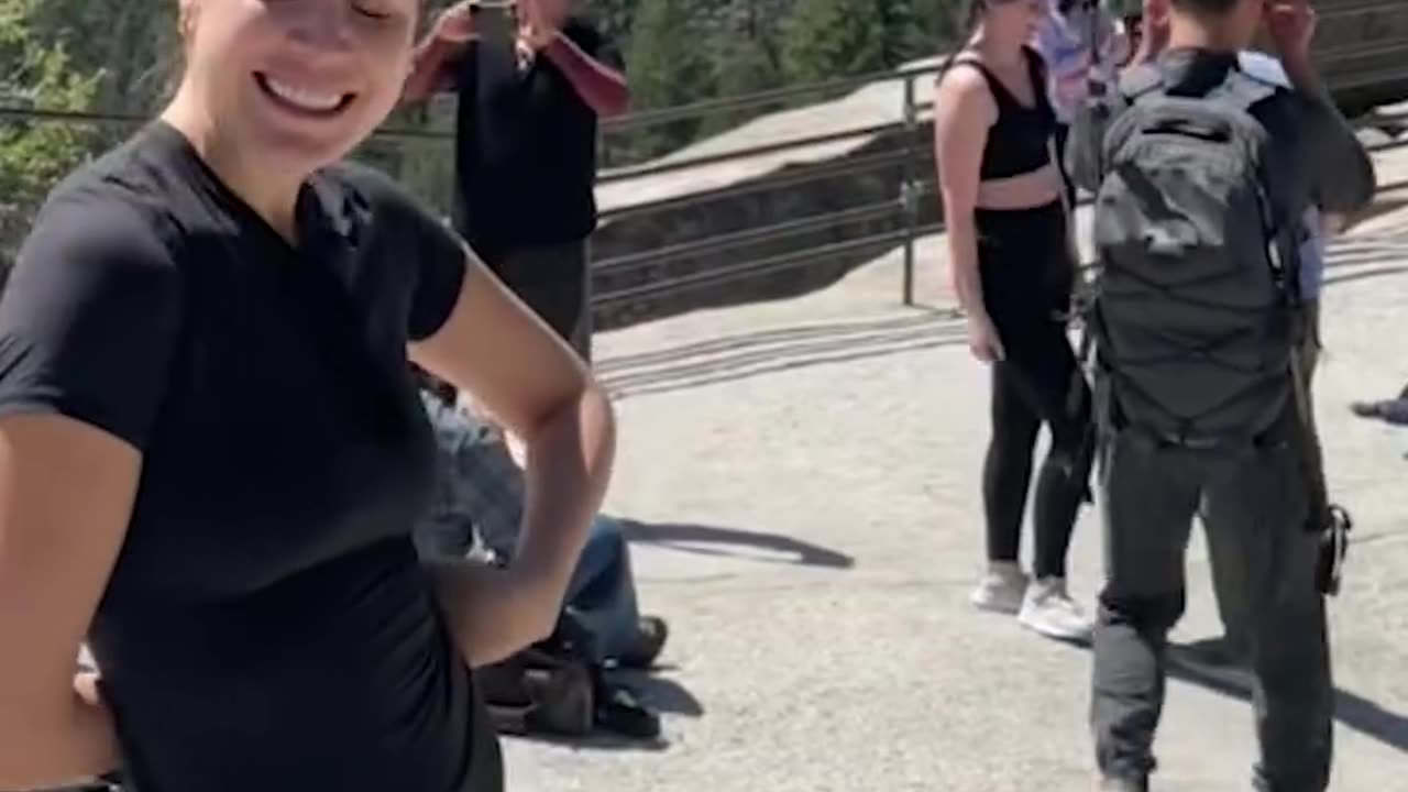 Guy Falls During Proposal