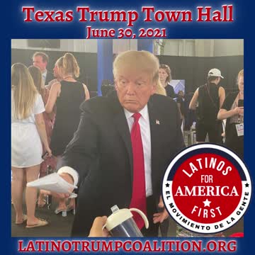 Latinos at the border with Trump