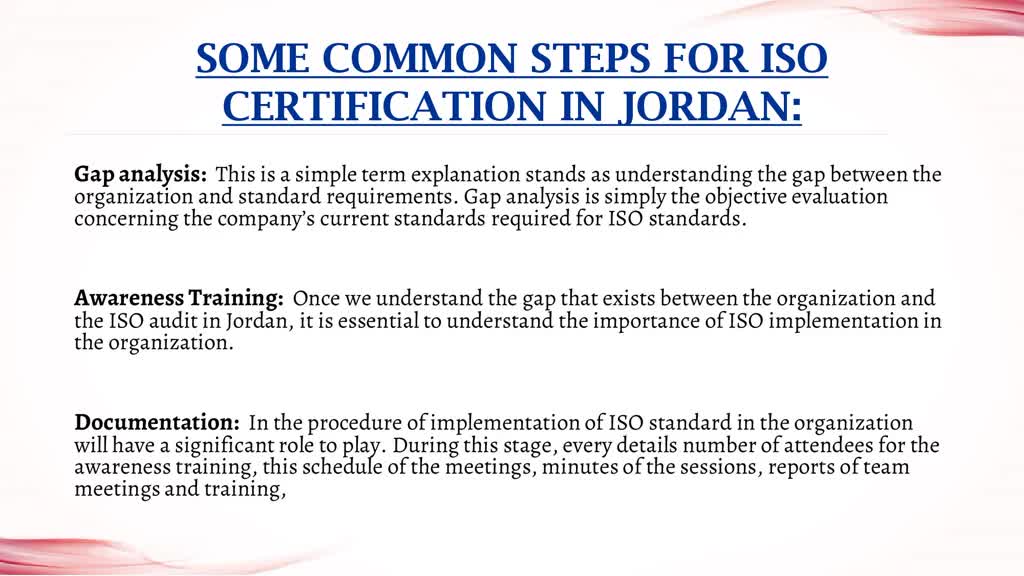 ISO Certification in Jordan | ISO Consultant Company