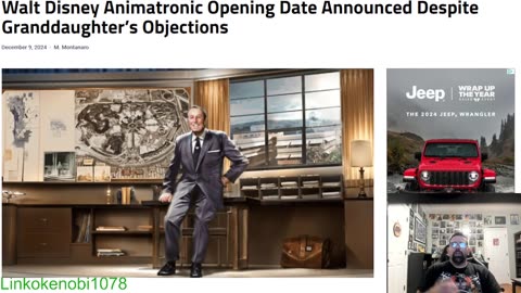 Walt Disney Animatronic Opening Soon Without Granddaughter's Approval