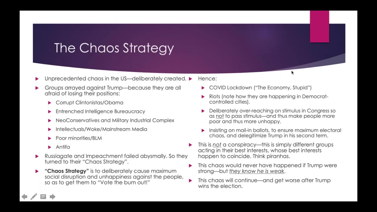 Weekly Webinar #26: “The Chaos Strategy”