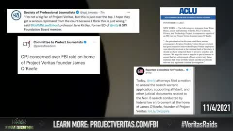 Project Veritas raid of James O'Keefe's home back in November