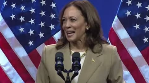 Kamala Harris awkwardly recovers after protesters interrupt speech